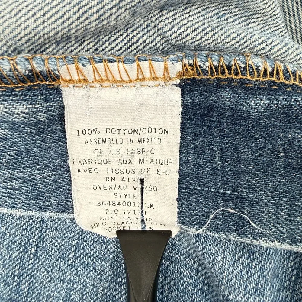 Polo Ralph Lauren Vintage Jeans 36x32 Straight Medium Wash Denim Preppy